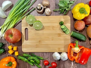 18pc Bulk 12X9" Plain Bamboo Wood Serving Tray Charcuterie Platter Cutting Board - Picture 1 of 8