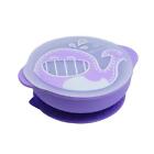 Marcus &amp; Marcus Lilac 450ml Willo Whale Self Feeding Suction Bowl w/ Lid 12-18m