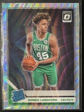 2019-20 Panini Donruss Optic #182 Romeo Langford RC Fanatics Silver Wave