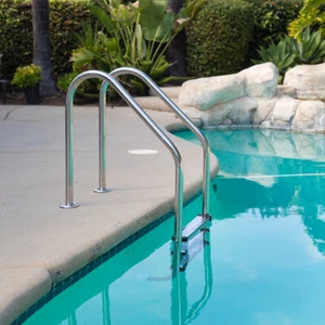 XtremepowerUS 3-Step Stainless Steel Swimming Pool Ladder For In-Ground Pools - Picture 1 of 12
