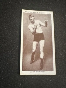 1938 CHURCHMAN BOXING CARD #12 JACK DEMPSEY BOXER (d) - Bild 1 von 2