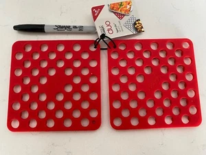 Nuevo Juego de 2 Remaches de Silicona Joseph Rojo (Reposacuchara)-envío Gratis - Imagen 1 de 3