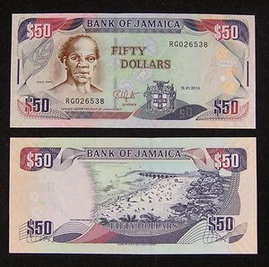 Jamaica Banknote 50 Dollars 2010 UNC - Picture 1 of 1
