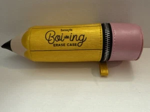 Benefit Makeup Bag Boi-ing Erase Case Zip Pencil Shape Bag - Picture 1 of 4