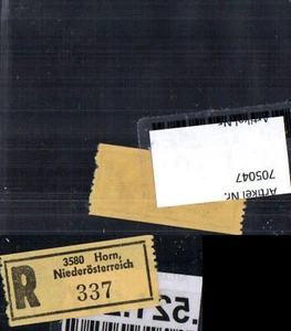 705047 Einschreibezettel Rekozettel R-Zettel Horn Niederösterreich - Bild 1 von 1