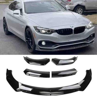 Glossy Black For BMW 4 Series 428i 435i Coupe Front Bumper Lip Spoiler Splitter - Image 1 of 4