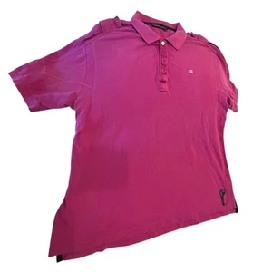 Camisa Polo Rocawear Para Hombre XL Rosa Manga Corta Informal Cuello Top - Imagen 1 de 9
