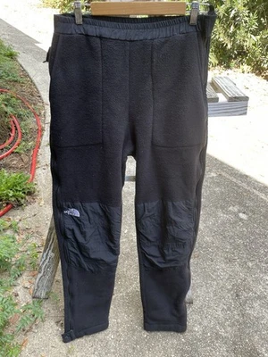 The North Face Vintage Men's Denali Fleece Pants Size Large Black Zipper - Image 1 of 4