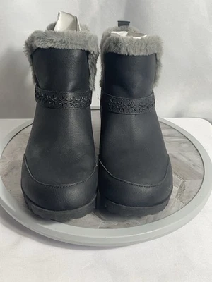 Botas de invierno JBU by Jambu Finland negras de piel sintética talla 8M espuma viscoelástica Foto 1 de 4