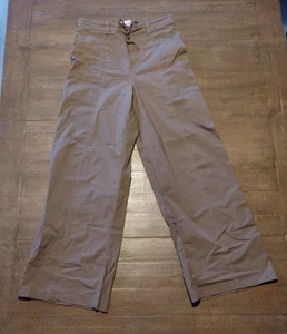 No Boundaries Damenhose weites Bein Small 4-6 braun Baggy lässig elastischer Bund - Bild 1 von 11