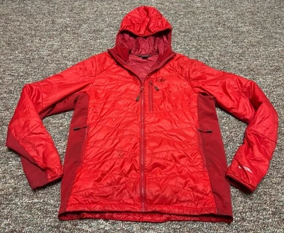 Outdoor Research 阴极连帽缓冲夹克红色男式 L  — 第 1/4 张图片