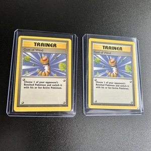 GUST OF WIND 93/102 - VINTAGE WOTC Pokemon Card - BASE SET - NM - Picture 1 of 4