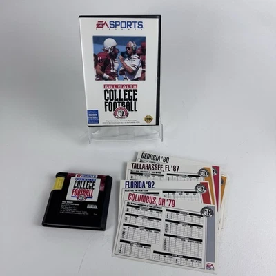 Bill Walsh College Football - SEGA Genesis - With 24 Play Books - Untested - Image 1 of 4