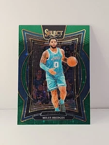 Panini Select 2024-25 - Concourse Miles Bridges #8 Green Stars Prizm - Imagen 1 de 2