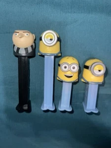 Despicable Me PEZ Spender 4er Set Gru & Minions Sammlerstück Posten - Bild 1 von 8
