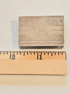 Antigua FUNDA SOPORTE CAJA FÓSFORO PLATA ESTERLINA 12,3 GRAMOS Precioso Diseño Foto 1 de 4