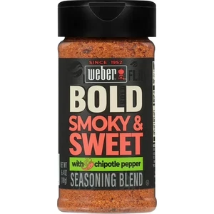 Weber BOLD Smoky & Sweet Gewürz mit Chipotle Pfeffer, Gewürzmischung, 6,4oz - Bild 1 von 2