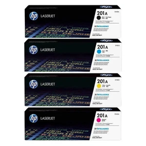 New HP 201A Toner Cartridge Set 4 Pack CF400A-CF401A-CF402A-CF403A (B,C,Y,M) - Picture 1 of 1