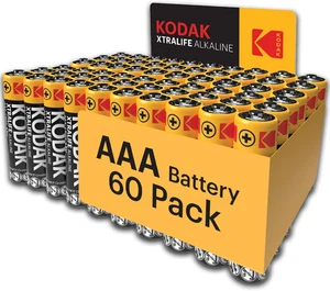 AAA Batteries 60 Pack - with 10 Years Shelf Life Long Lasting Alkaline Batteries - Picture 1 of 9