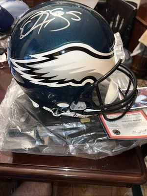 Подлинный шлем Philadelphia Eagles с автографом Донована Маньяны - Изображение 1 из 4