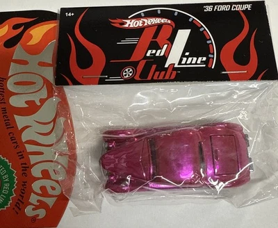 Hot Wheels 2006  20th Convention RLC Party Pink 36 Ford Coupe Baggie Car - Image 1 of 4