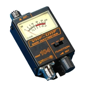 SWR / Power METER for VHF / UHF Ham Radio 120 - 500 MHz 150 Watt - black - Picture 1 of 4