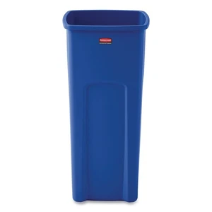Rubbermaid Commercial 356973BE 23 gal Square Recycling Container - BLU New - Picture 1 of 4