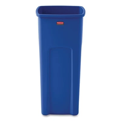 Rubbermaid Commercial 356973BE 23 gal Square Recycling Container - BLU New - Image 1 of 4