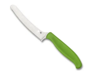 Spyderco Knives Z-Cut Bread Kitchen Knife Cutlery Green BD1N K13SGN - Imagen 1 de 1