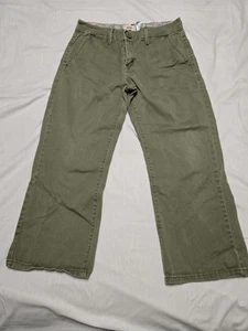 Levis Tab Twills Hose Damen 4 olivgrün weites Bein Freizeit Stretch Chino - Bild 1 von 9