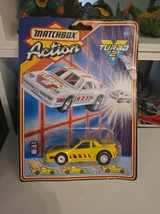 Coches modelo vintage Matchbox Action Turbo 2 1987 totalmente nuevos y precintados - Imagen 1 de 2