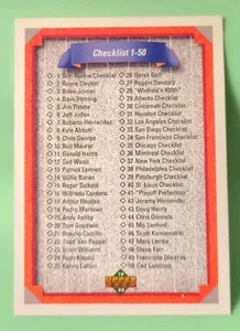 1992 Upper Deck - Checklist #100 - Picture 1 of 2