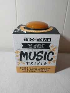 Trio of Trivia Music Trivia Buzzer Party Game -Rock, 80s/90s and Chart Toppers - Picture 1 of 6