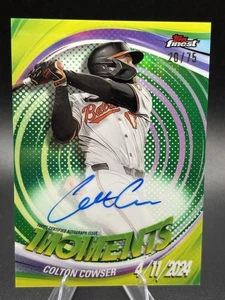 Topps Finest Colton Cowser Moments 2025 verde en tarjeta automática/75 #FMA-CC - Imagen 1 de 3