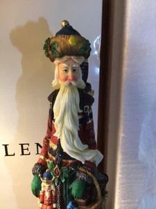 Statuina porcellana Lenox Matita Babbo Natale Collezione 2000 Lo Schiaccianoci 13 1/2" usata in ottime condizioni - Foto 1 di 10