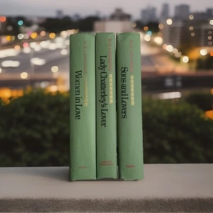 D H Lawrence 3 Book Library Set HC Lady Chatterley Women in Love Sons Lovers - Picture 1 of 7