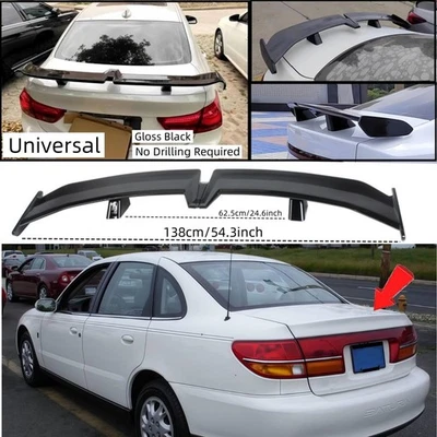 Fits Saturn L200 L300 2001-2002 Trunk Spoiler Pro Style Glossy Black Universal Foto 1 de 4