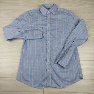 Charles Tyrwhitt Hemd Herren 15,5 33 blau Slim Fit kariert französische Manschette adrett - Bild 1 von 5