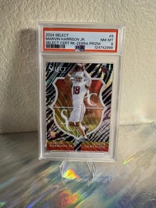 2024 Select Marvin Harrison Jr. Zebra Prizm Rookie PSA RC SSP Cardinals- Prizim - Picture 1 of 5