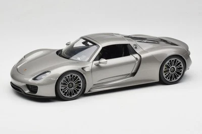 18051W Porsche 918 Spyder Grey Welly 1:18 - Immagine 1 di 4