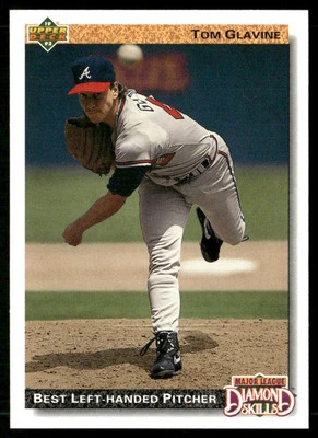 1992 Upper Deck Tom Glavine Atlanta Braves #713 - Image 1 of 2