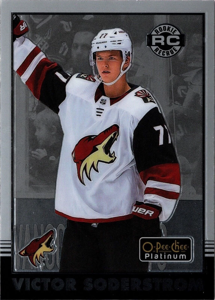 2020-21 UD O-Pee-Chee Platinum Retro VICTOR SODERSTROM #R-81 Coyotes OPC Rookie - Image 1 of 1