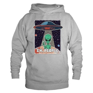 E.W. People UFO Alien Funny Joke Humor Humor Pullover Sudadera con Capucha - Imagen 1 de 10