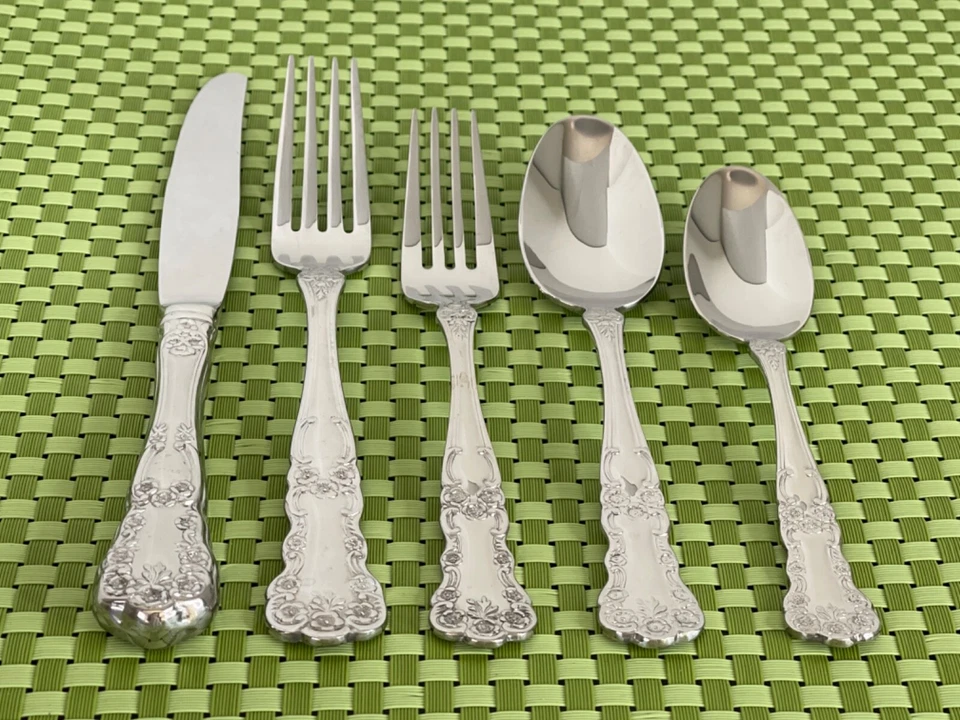 Gorham BLOSSOM Stainless 18/10 Glossy NEW Smart Choice Flatware E44N