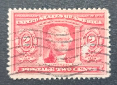 US 1904 Stamp Scott # 324 - 2¢ Jefferson - carmine USED Lot 49 - Image 1 of 2