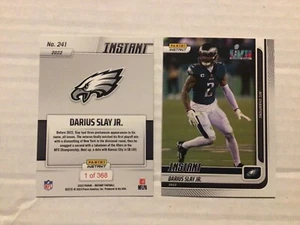Darius Slay Jr #241  Eagles 1 of 368 made 2022 Panini Instant NFC Champions SB57 - Picture 1 of 1