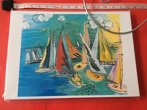 ARTISTS CARDS - 20 MINT POSTCARDS of RAOUL DUFY REGATTAS IN DEAUVILLE 1933 - Picture 1 of 5