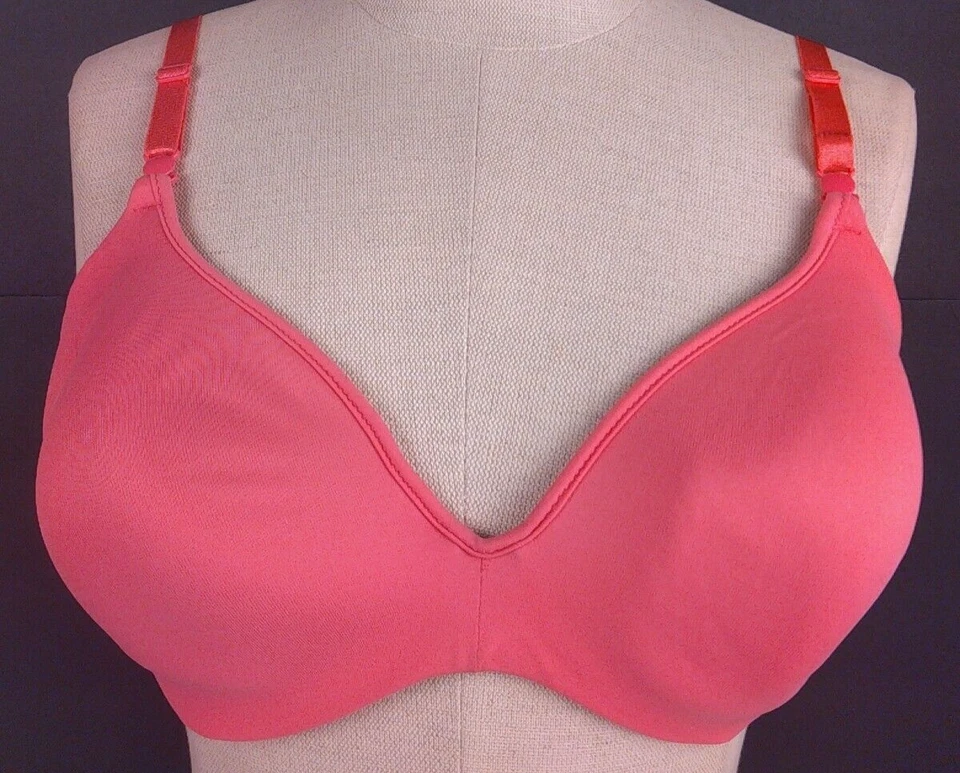 Sujetador Camiseta Barely There 4104 Rosa Nylon Con Aros Talla 38 C (26) Foto 1 de 4