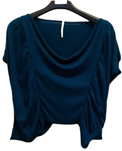 womens teal poncho shirt Size Medium - Picture 1 of 4