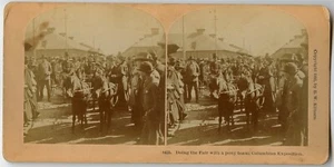 Pony Team , Colombian Exposition 1893, Chicago IL , Vintage Photo Stereoview - Picture 1 of 2